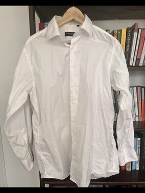 Spier & MacKay Men's White Dress Shirt Size 16.5